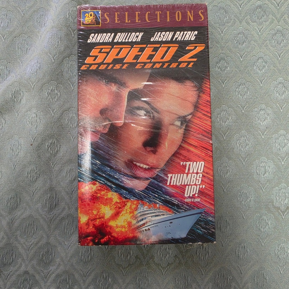 Speed 2 Cruise Control VHS 1997 Sandra Bullock Jason Patric 20th Century Fox